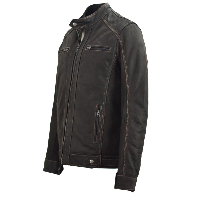 Lederjacke Jerry Braun