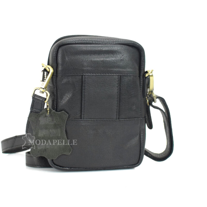 Borsa a tracolla in pelle mp 1955 nero