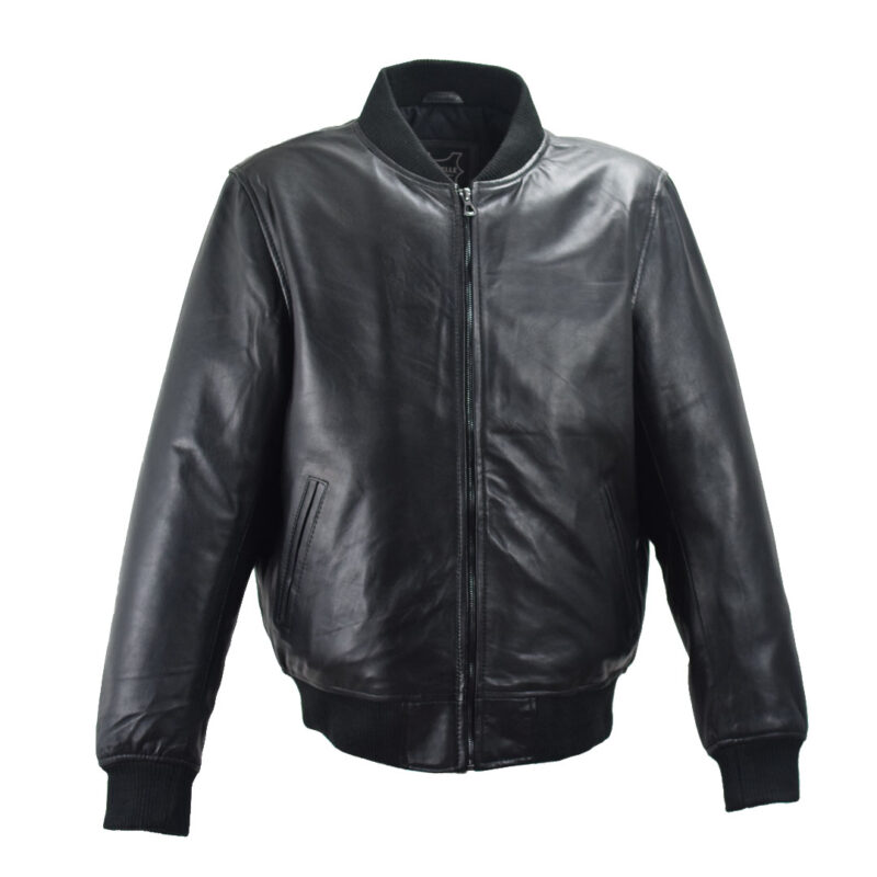 Leather jacket Bomber