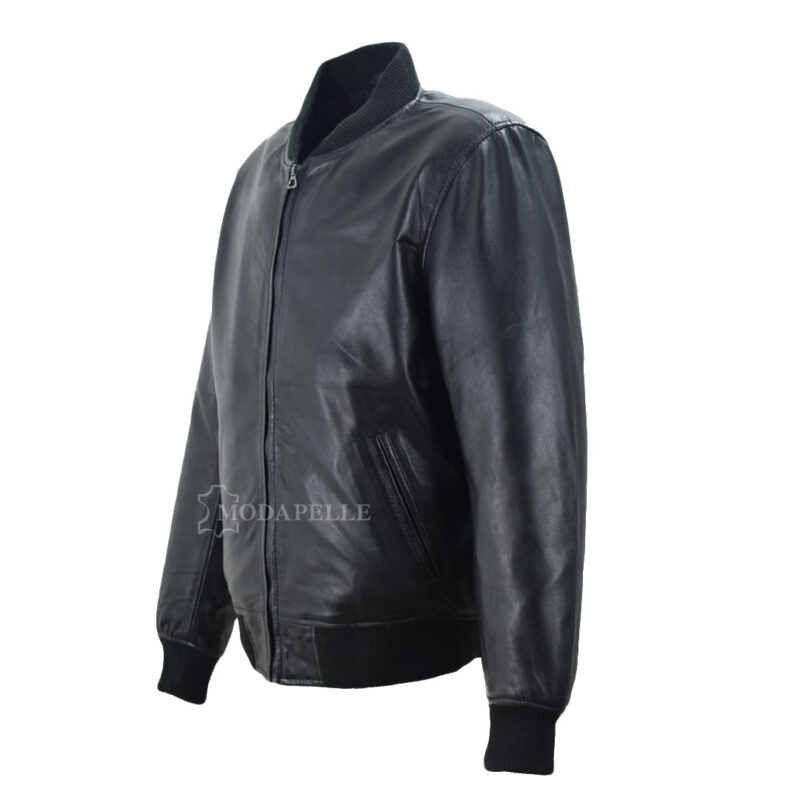 Leather jacket Bomber