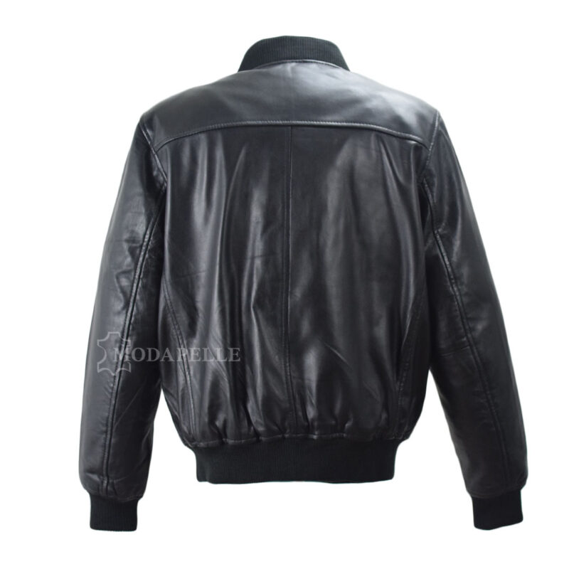 Leather jacket Bomber