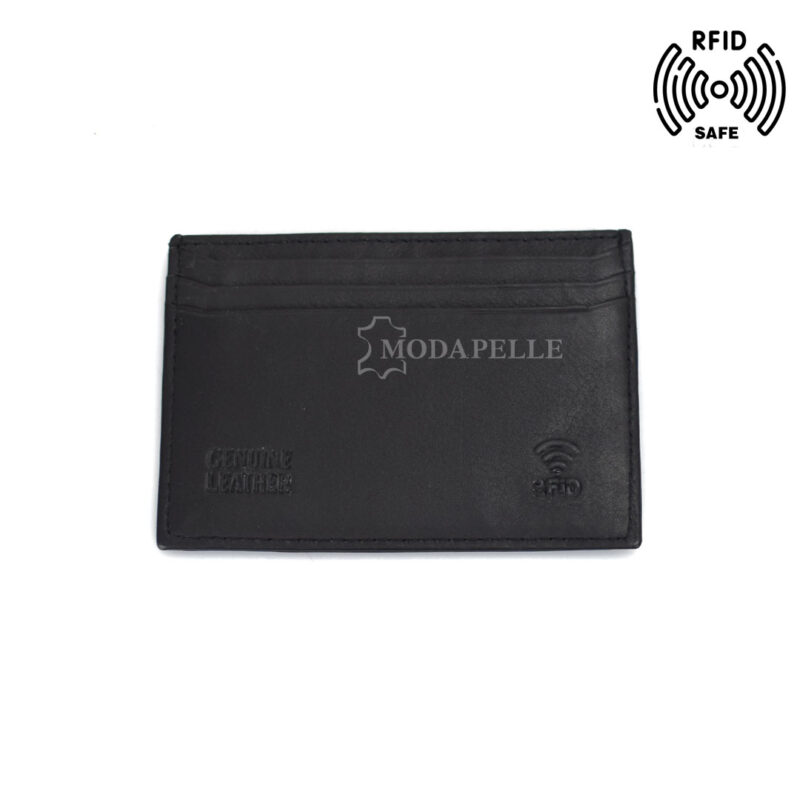 Custodia di pelle per carte mp 3013 nera