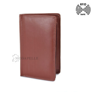 Men’s leather wallet in tan colour