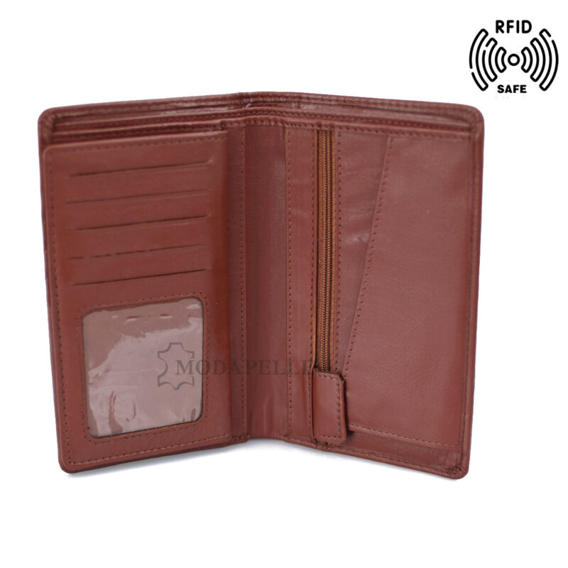 Men’s leather wallet in tan colour