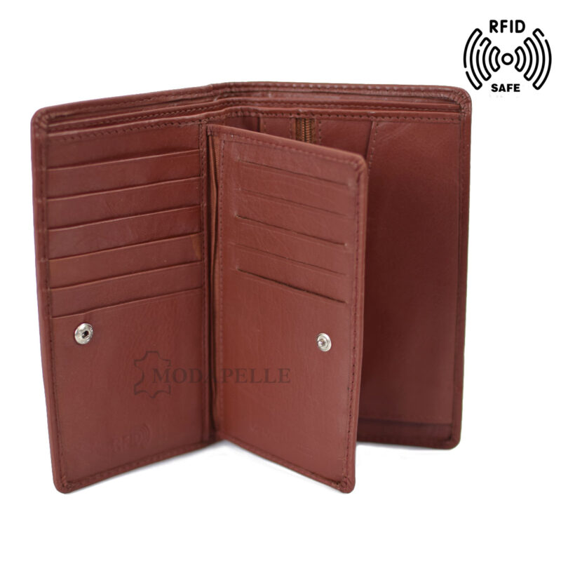 Men’s leather wallet in tan colour