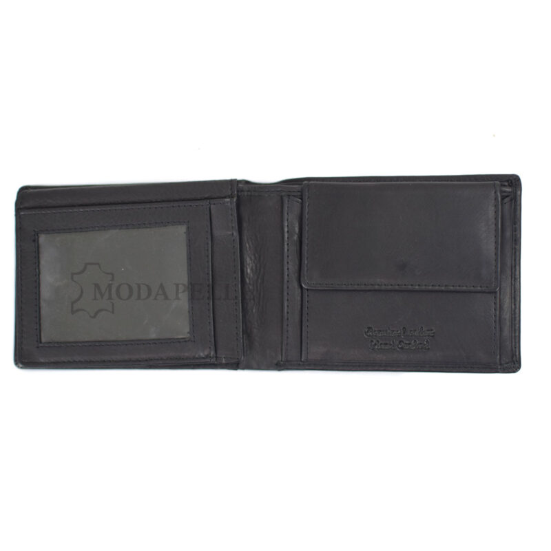 Men’s leather wallet in black colour