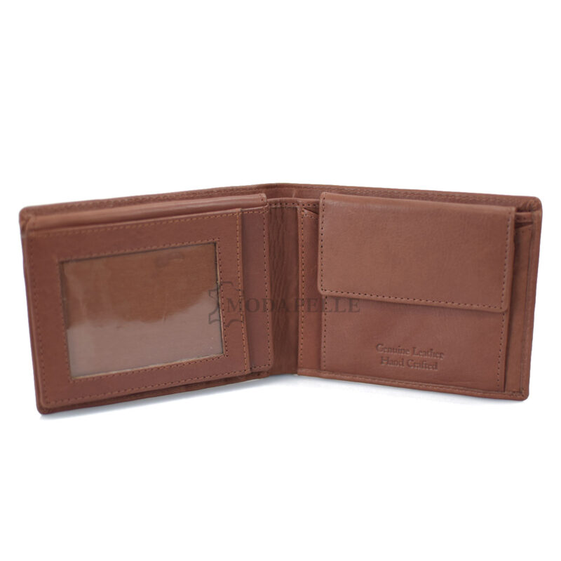 Men’s leather wallet in tan colour