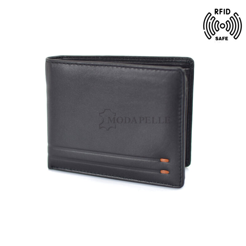 Lederbrieftasche mpw 3018 Schwarz