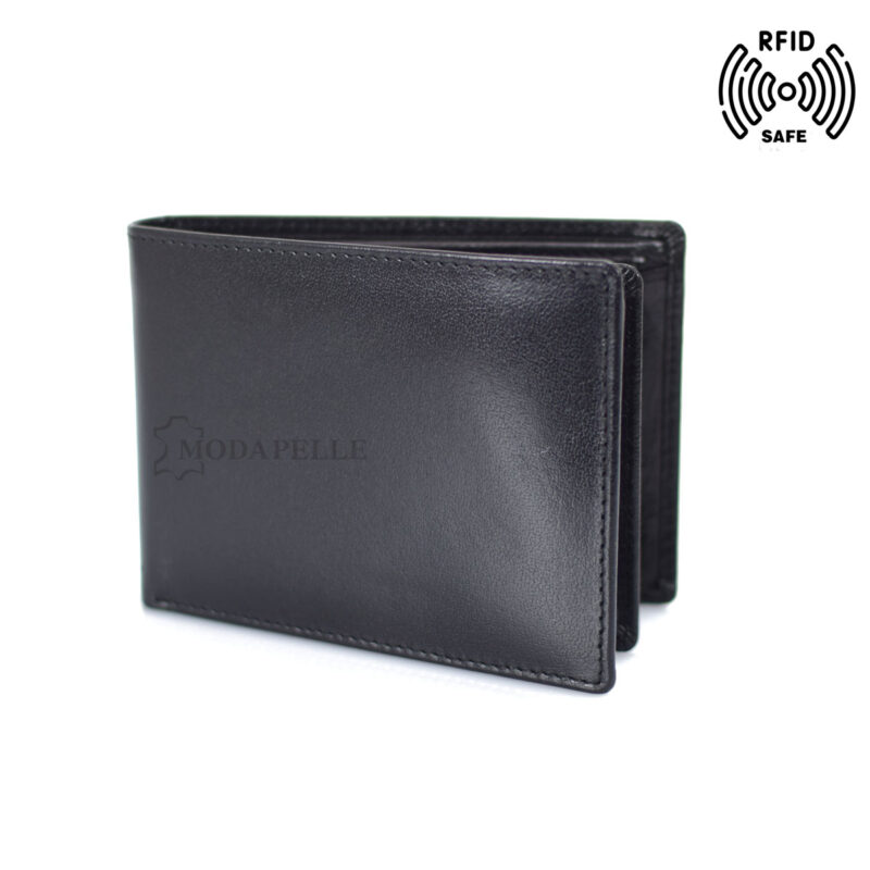 Men’s leather wallet in black colour