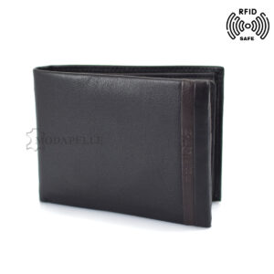 Men’s leather wallet in black colour