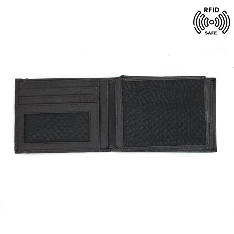 Men’s leather wallet in black colour