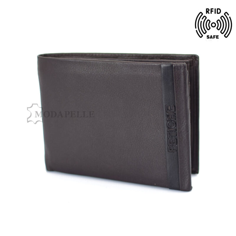 Men’s leather wallet in brown colour