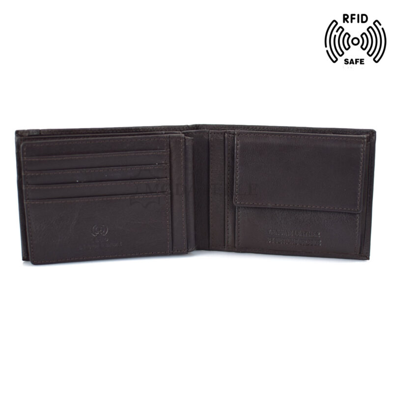 Men’s leather wallet in brown colour