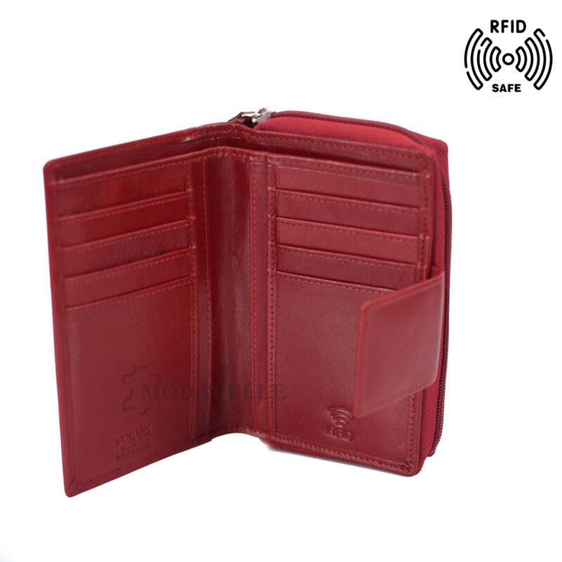 Lederbrieftasche mpw 1009 Rot