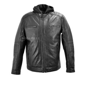 Lederjacke Robin Schwarz