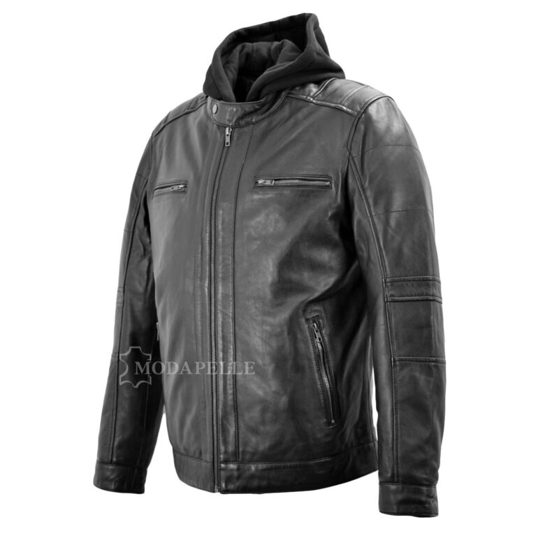 Lederjacke Robin Schwarz