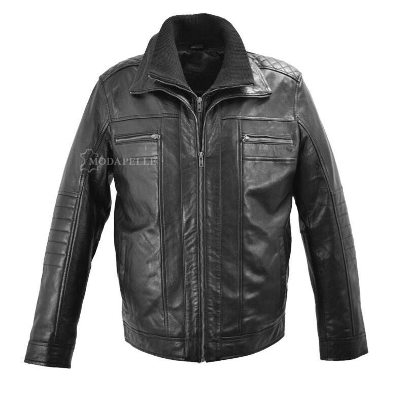 Leather jacket Carter black