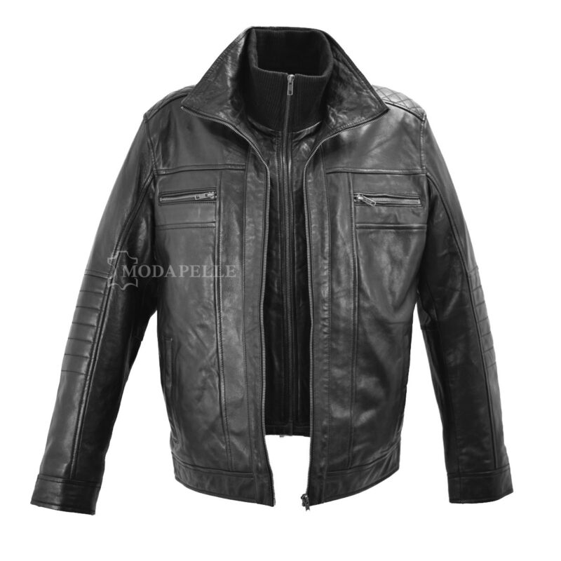 Leather jacket Carter black