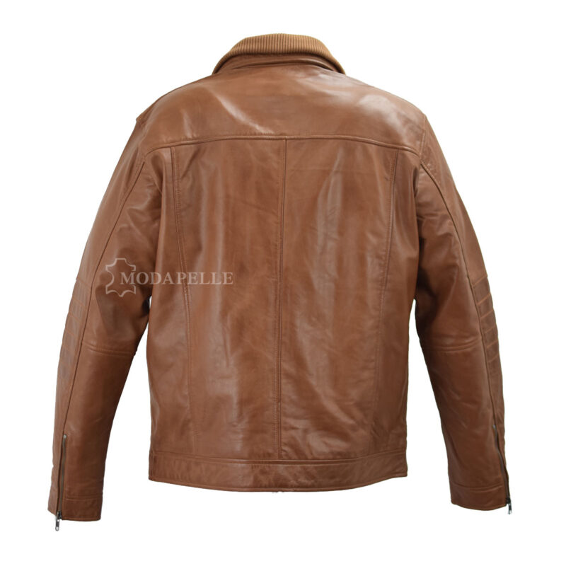 Leather jacket Carter tan