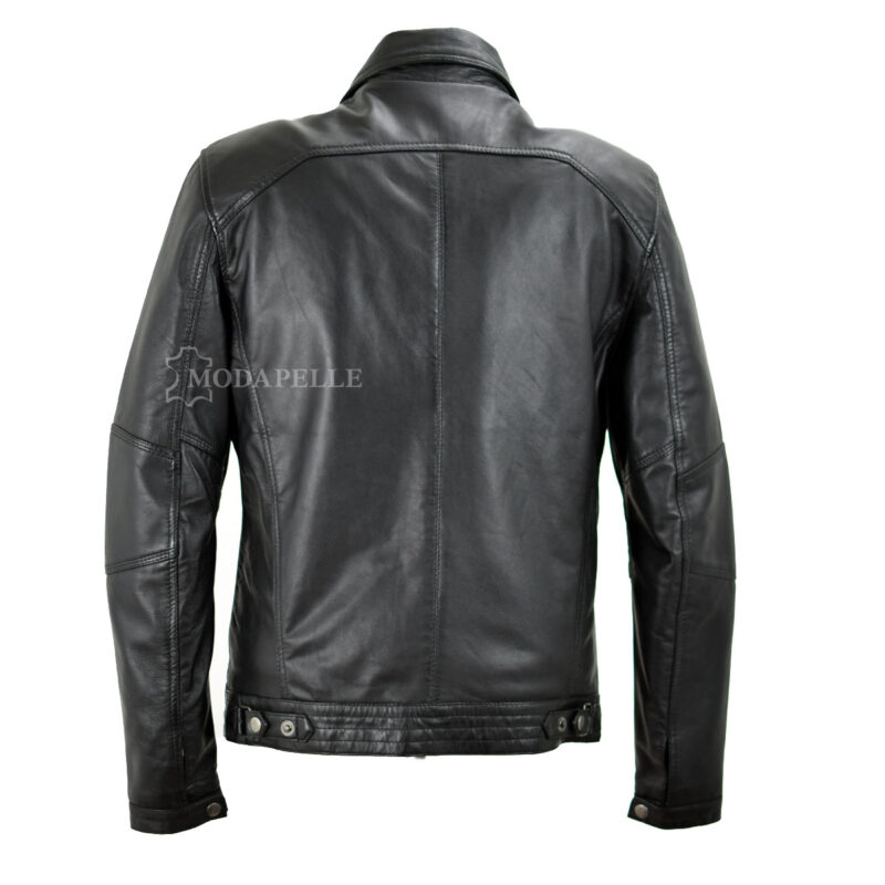 Leather jacket classic black new