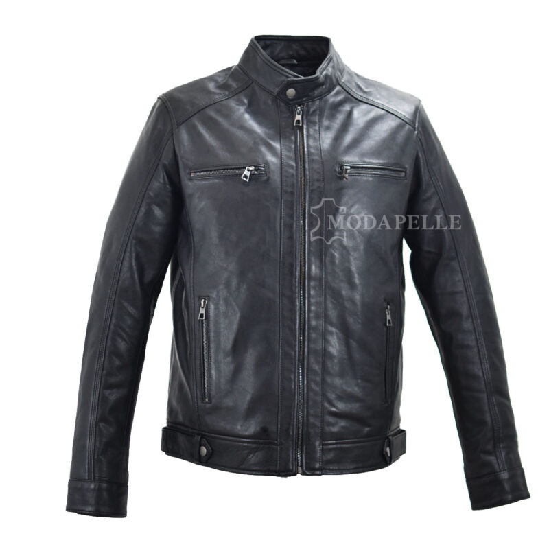 Lederjacke Jerry schwarz