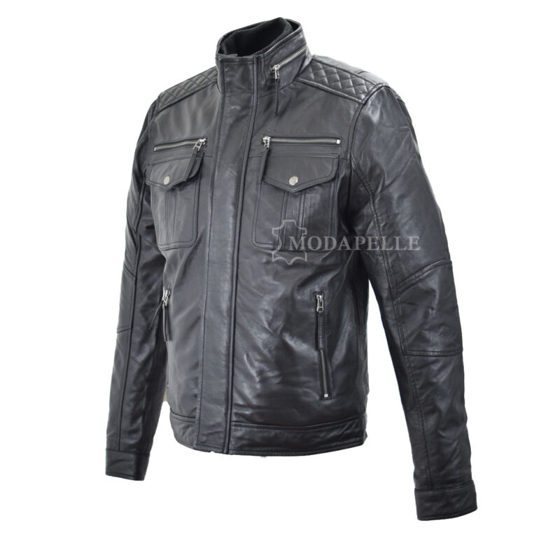 Leather jacket Salvatore black