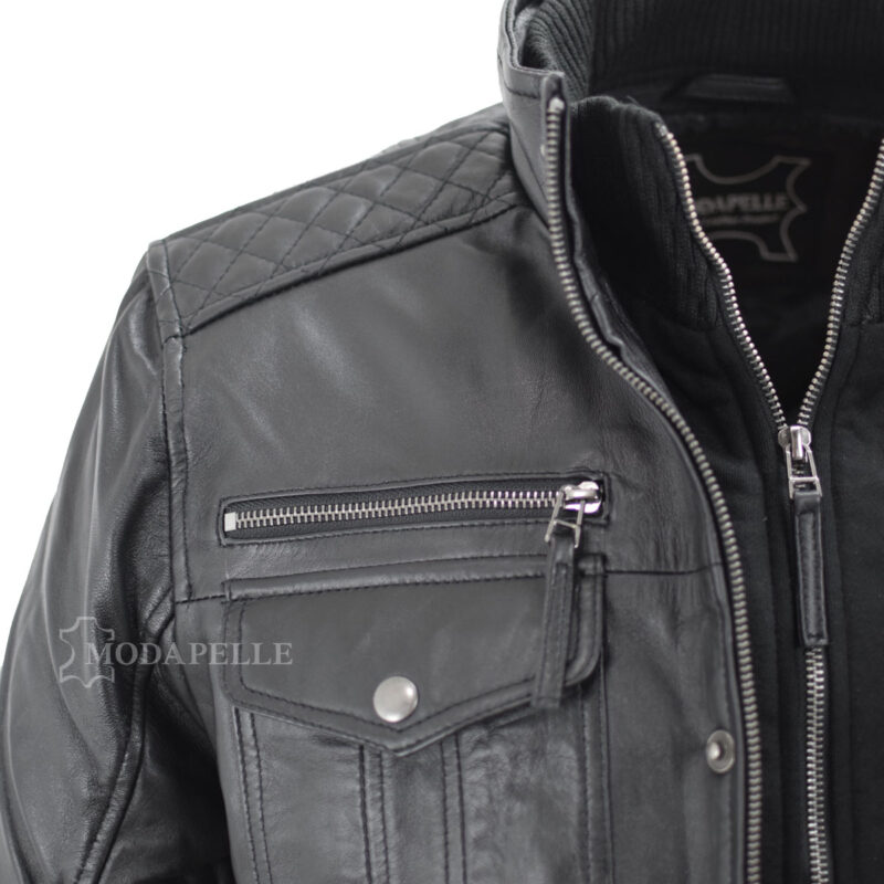 Leather jacket Salvatore black