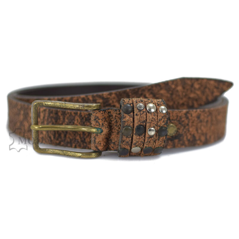 Leather belt for women, made in Italy.