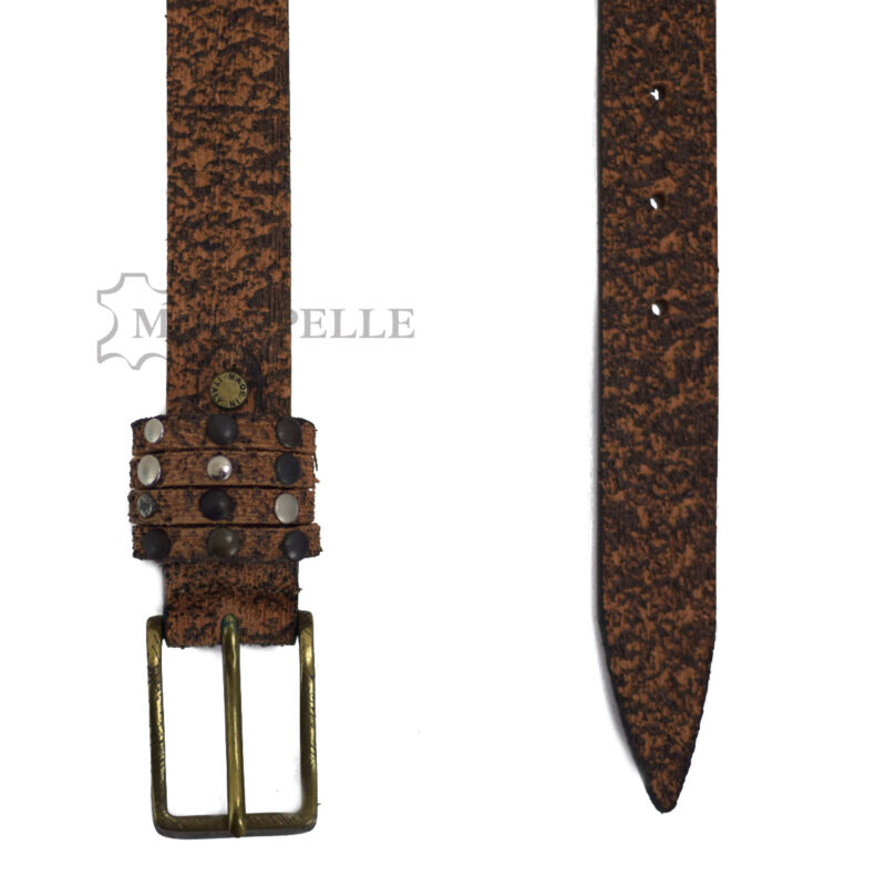 Cintura in pelle mpb 302.25 marrone