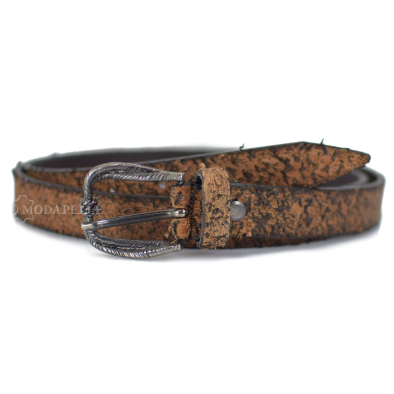 Leather belt for women, made in Italy.