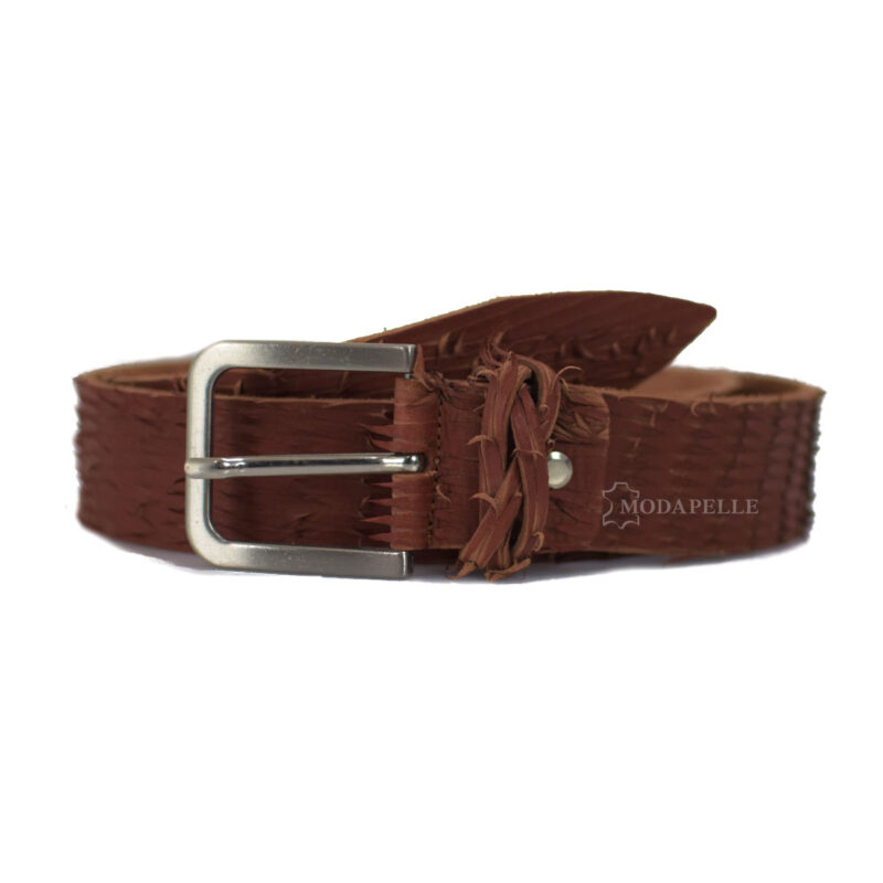 Leather belt for women, made in Italy.