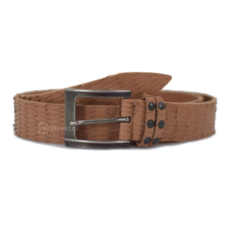 Leather belt for women, made in Italy.