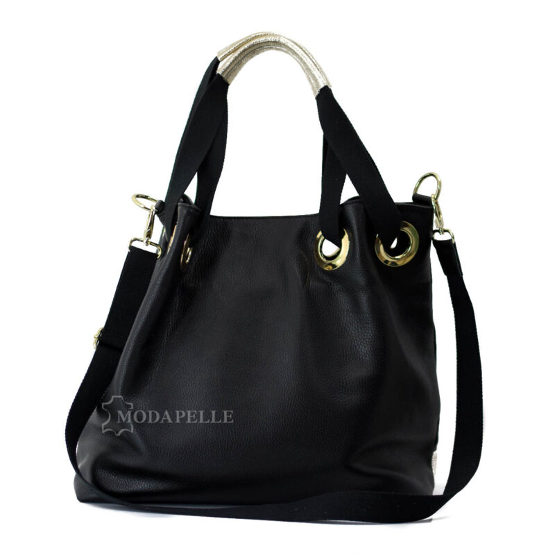 Lederhandtasche mp 2005 Schwarz - Golden