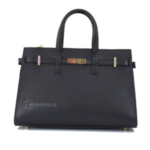 Lederhandtasche mp 2008 Schwarz