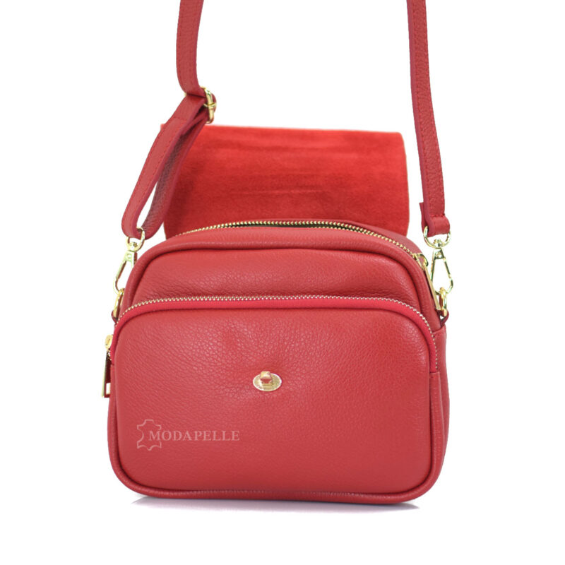 Leather shoulder bag