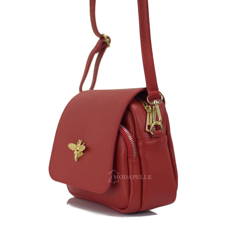 Leather shoulder bag