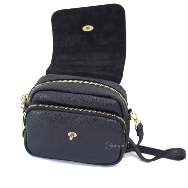 Leather shoulder bag