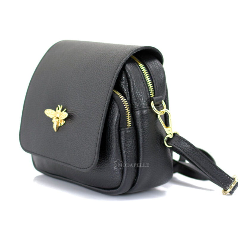 Leather shoulder bag