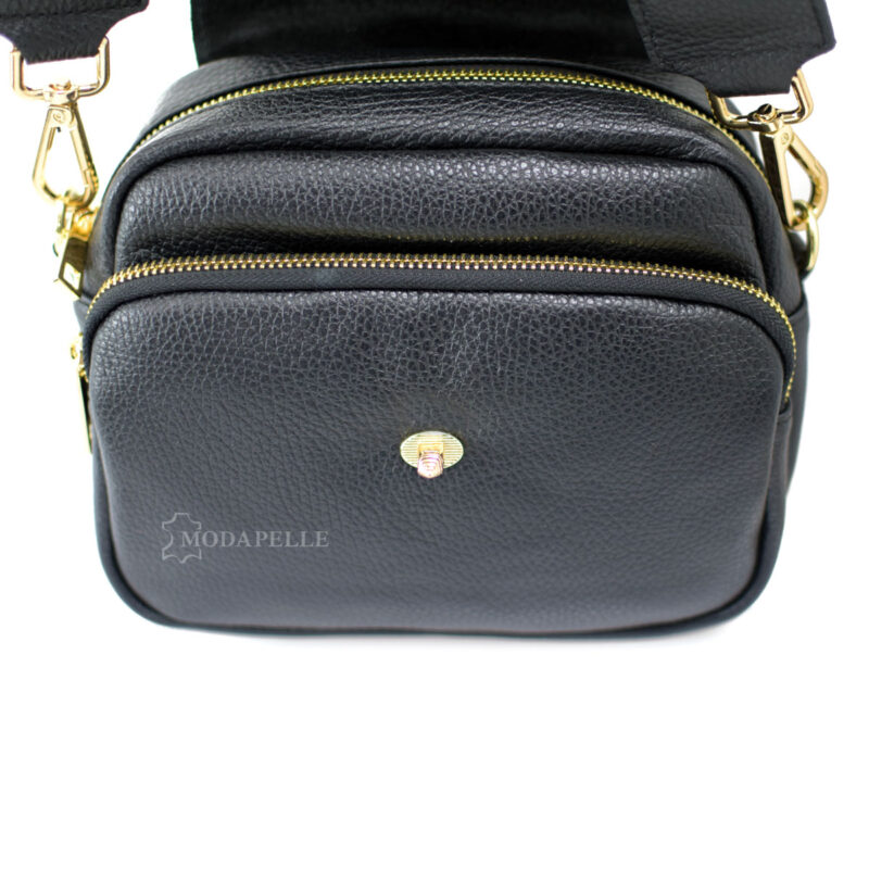 Leather shoulder bag