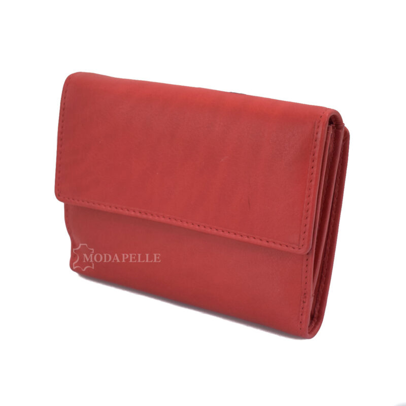 δερμάτινο πορτοφόλι γυναικείο σε κόκκινο χρώμα