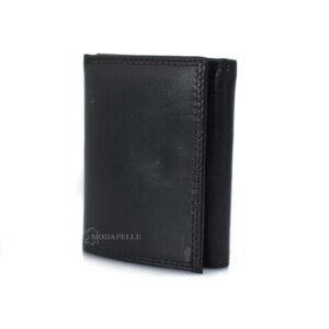 Leather wallet in black color