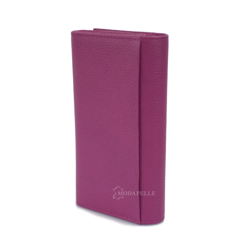 Women's Leather Wallet in fuchsia