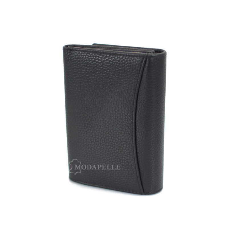 Women's leather wallet in black color