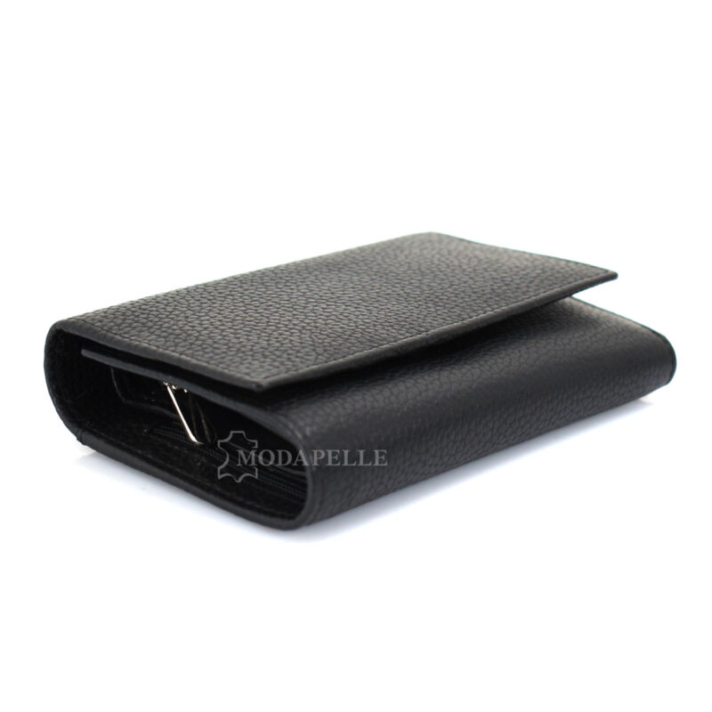 Women's leather wallet in black color