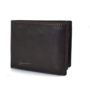Men's leather wallet in brown color