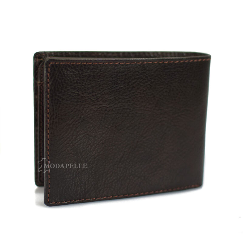 Men's leather wallet in brown color