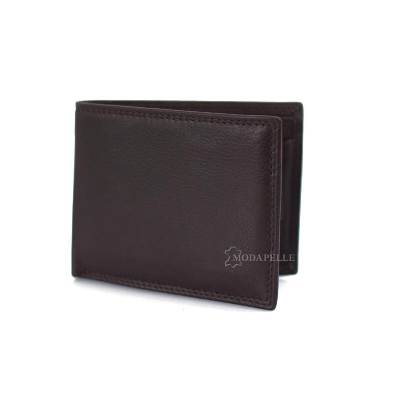 men's leather wallet in brown color