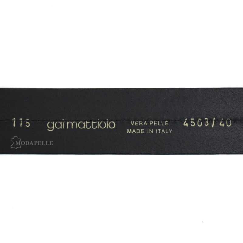 Leder gürtel Gai Mattiolo 4503-40 Schwarz