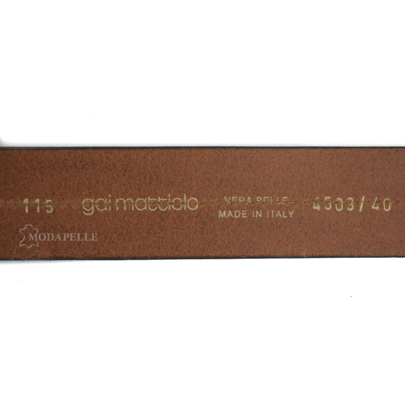 Cintura di pelle Gai Mattiolo 4503-40 marrone