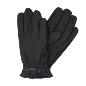 Δερμάτινα γάντια σε χρώμα μαύρο